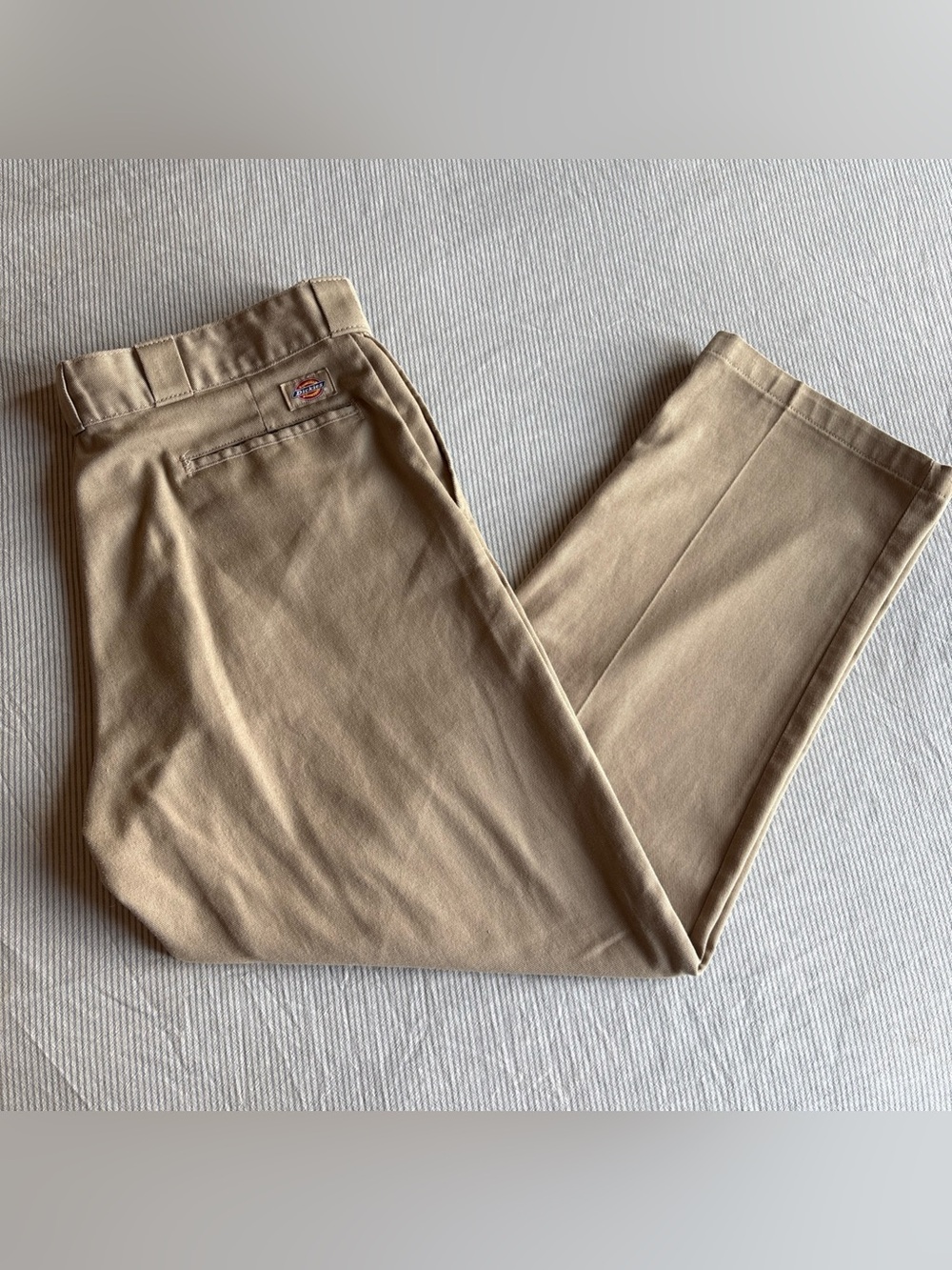 Dickies 847 Original Fit Pants 38x30 Khaki Work Wear Flex